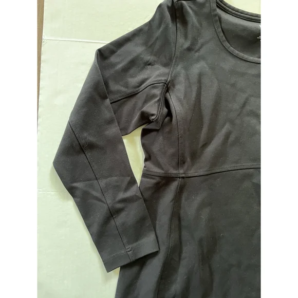 Duluth Trading Company Long Sleeve Ponte Knit Wearwithall Dress XL Black - Picture 3 of 8